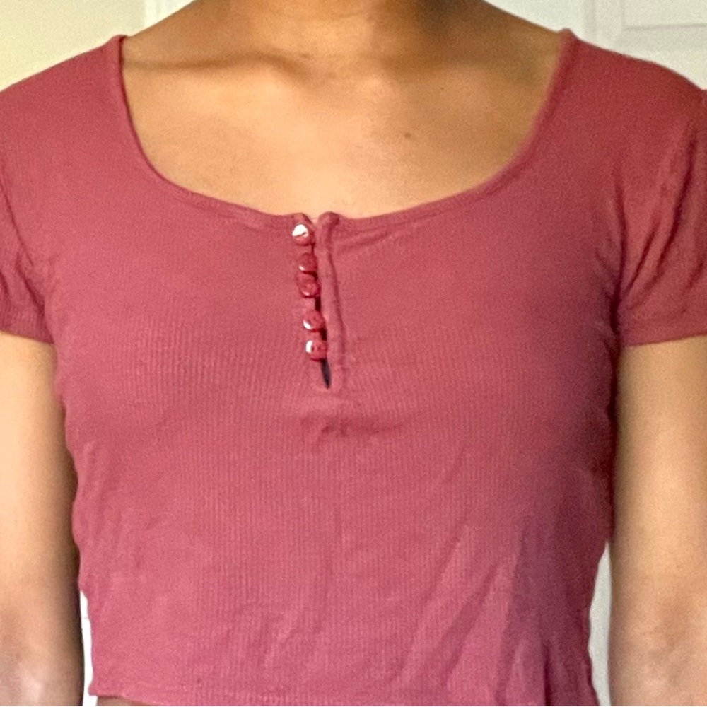 Red Crop Top - Picture 4 of 4